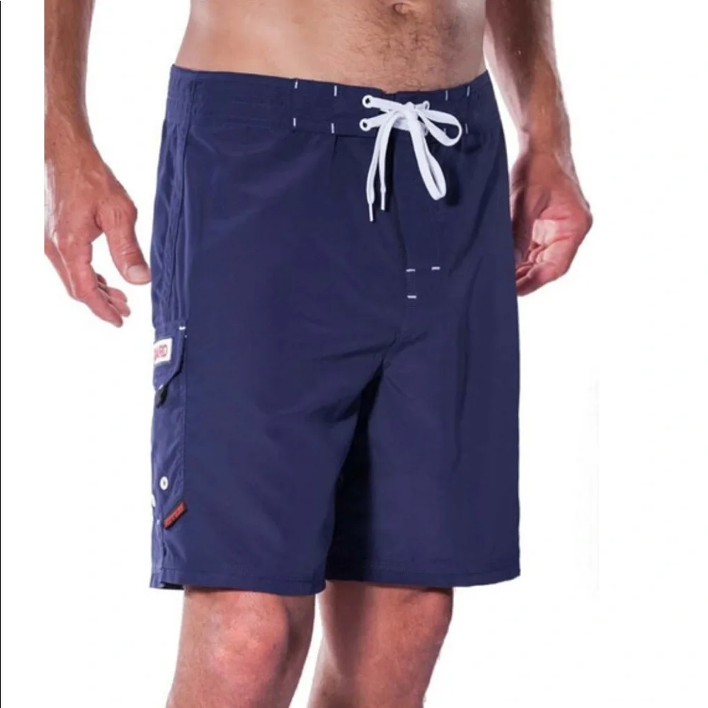 SOLD! Maui Rippers Lifeguard Board Shorts Microfiber - Picture 1 of 10